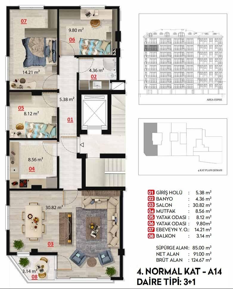 Image du plan d'étage 4