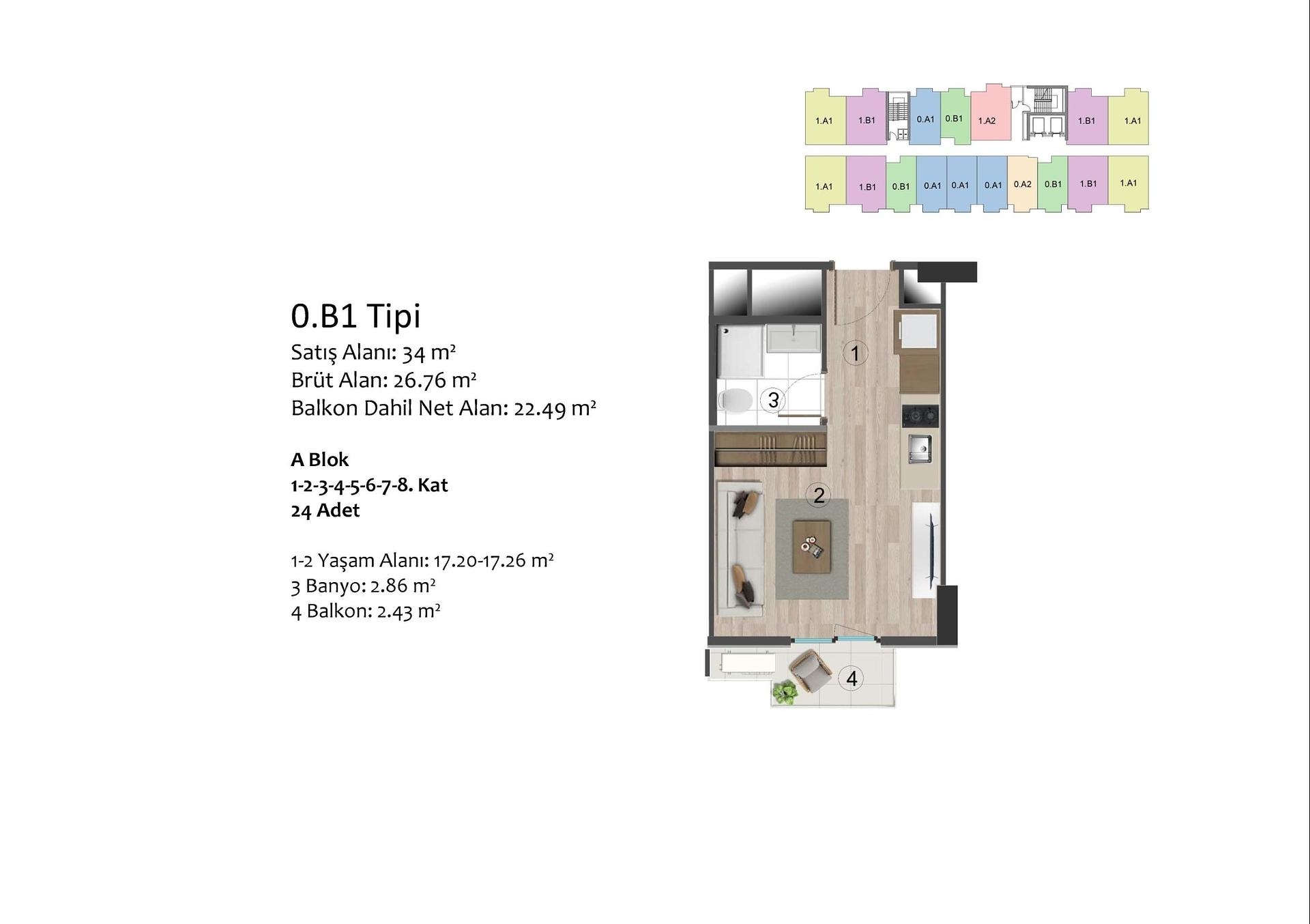 Mərtəbə Planı Şəkli 1