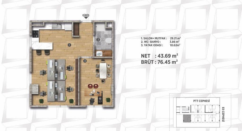 Mərtəbə Planı Şəkli 7