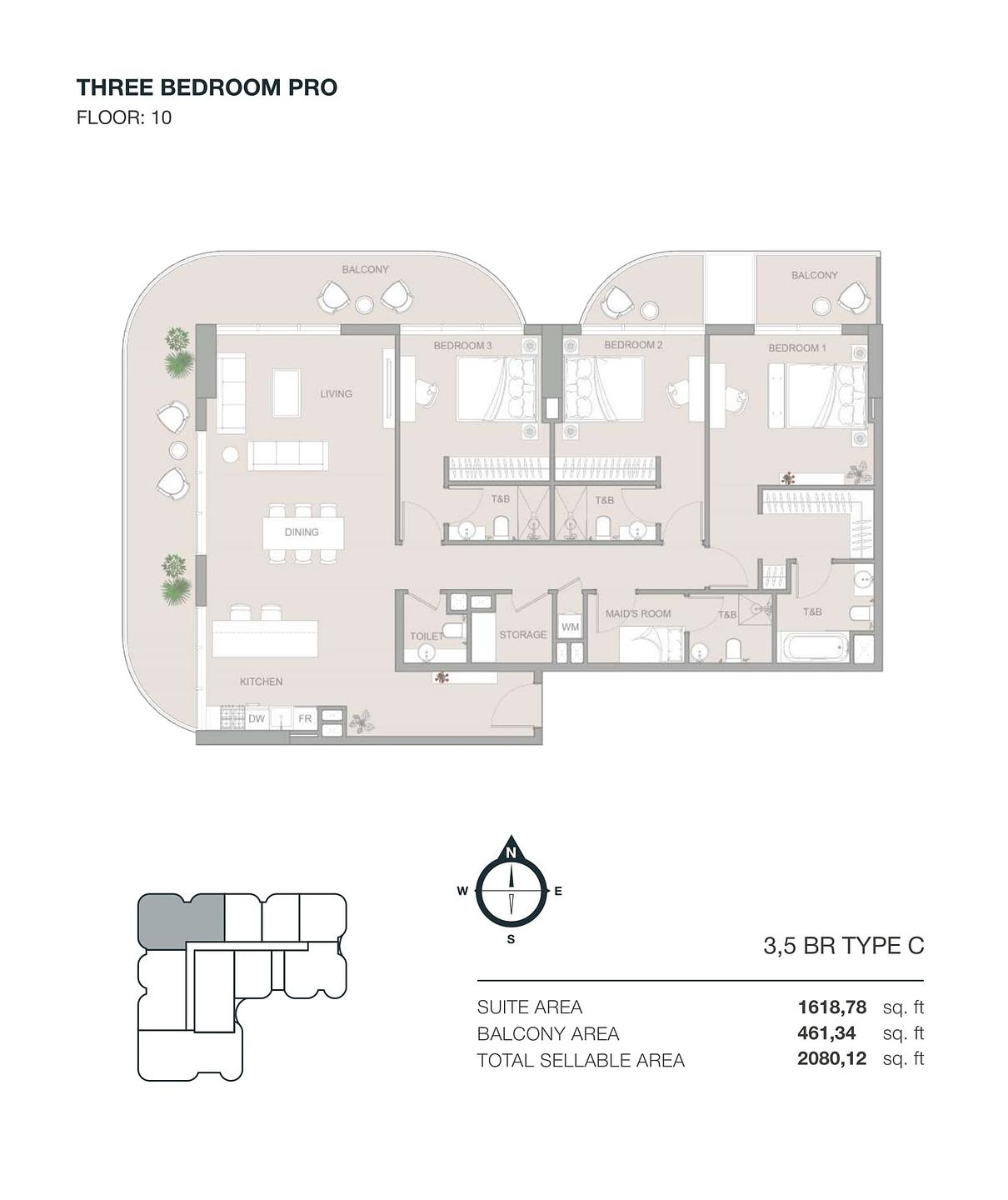 تصویرنقشه طبقه 16
