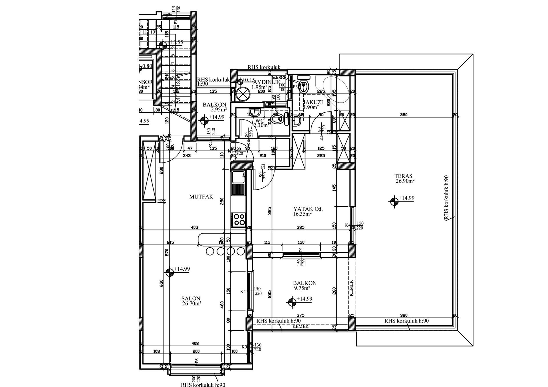 صورة مخطط الطابق 15 
