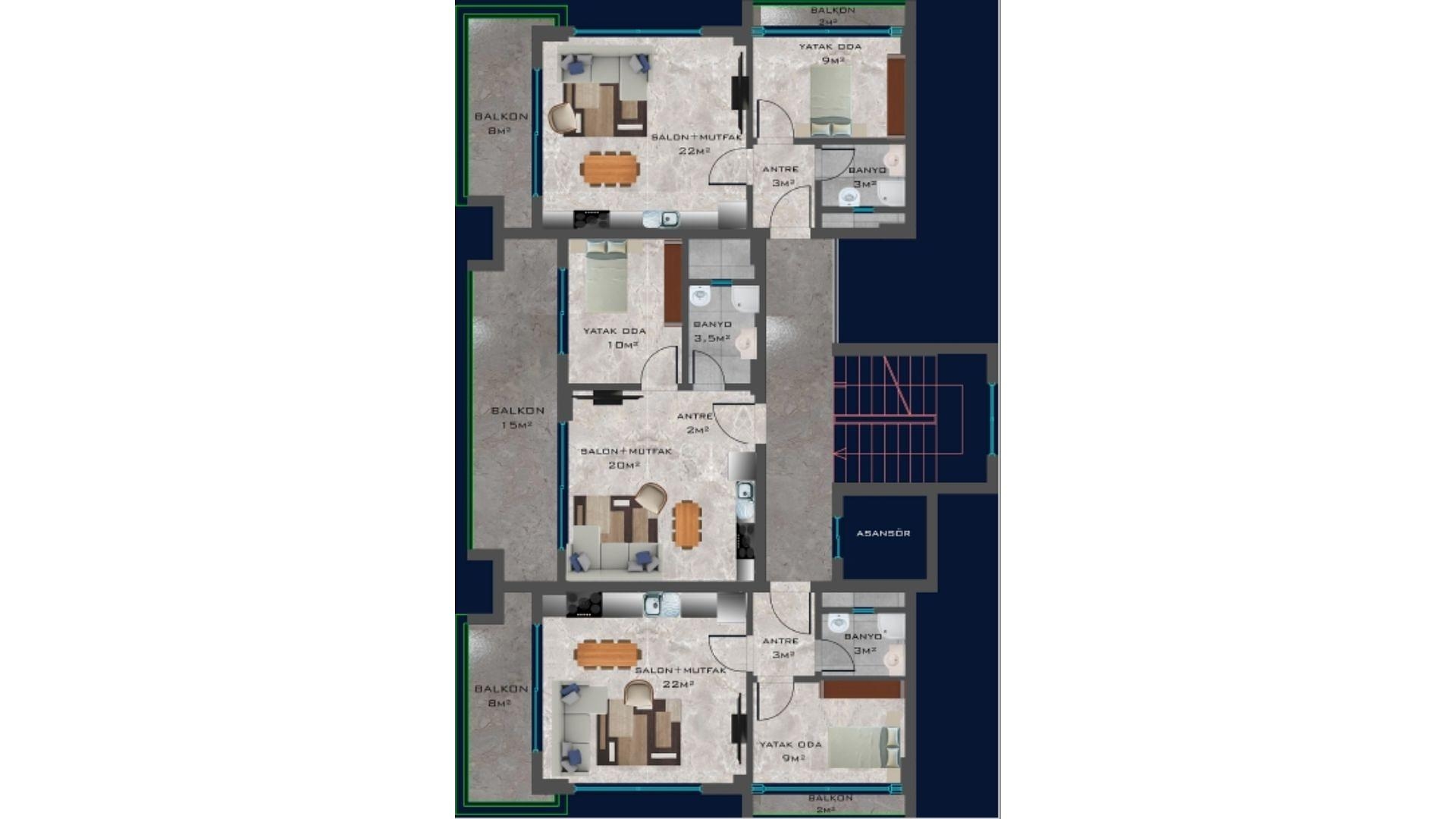 صورة مخطط الطابق 1 