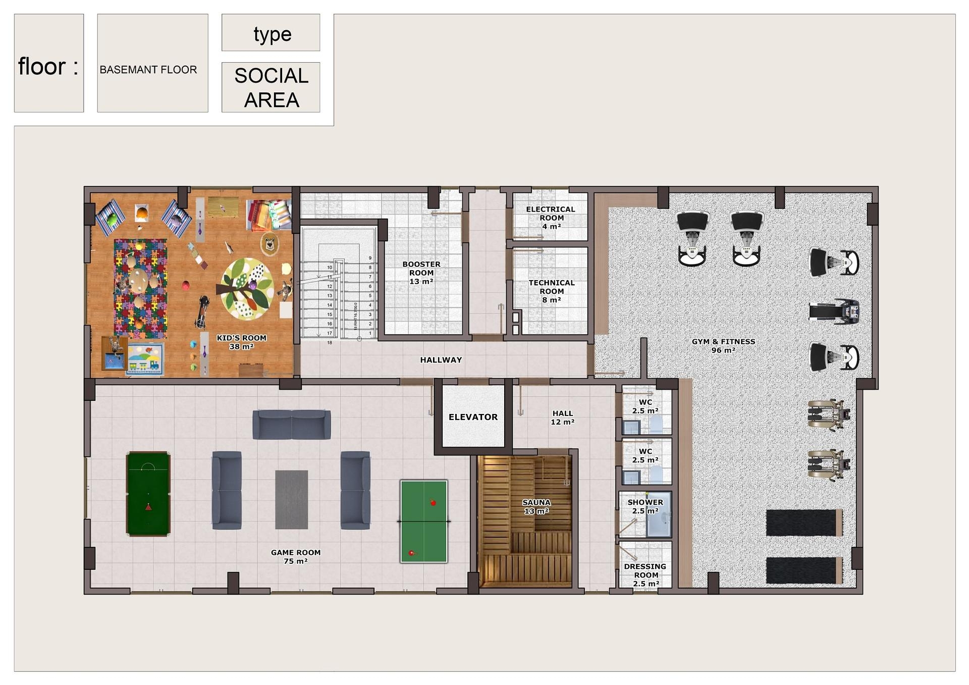 صورة مخطط الطابق 7 