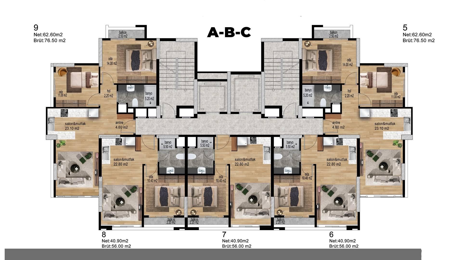 صورة مخطط الطابق 5 