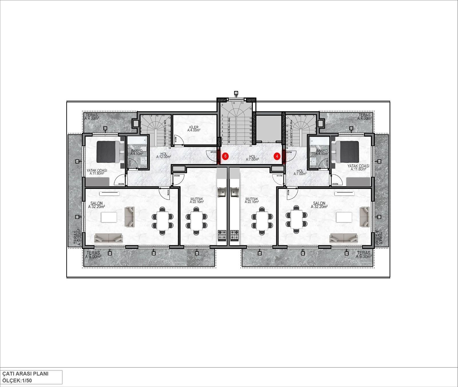 Image du plan d'étage 4