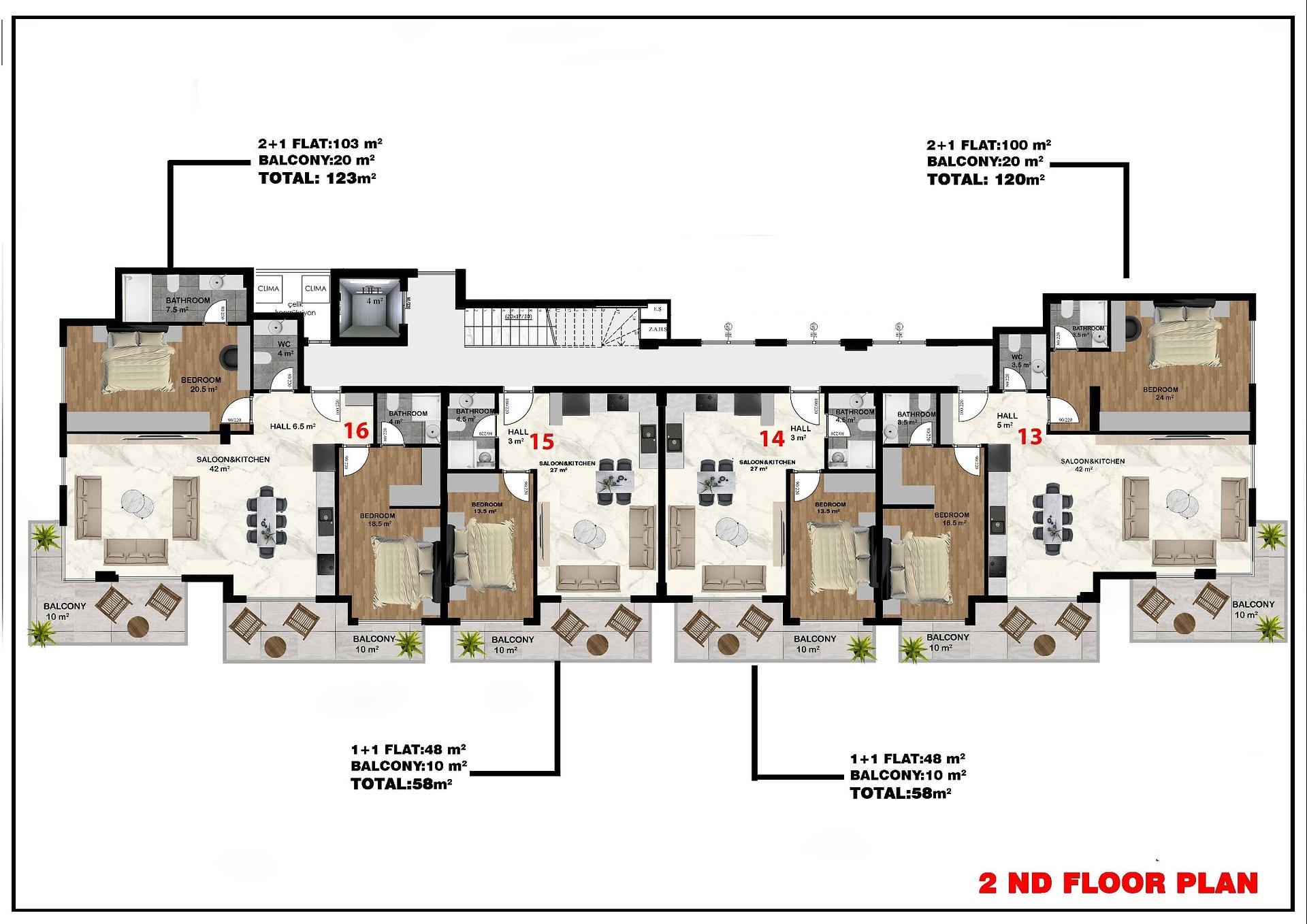 صورة مخطط الطابق 4 