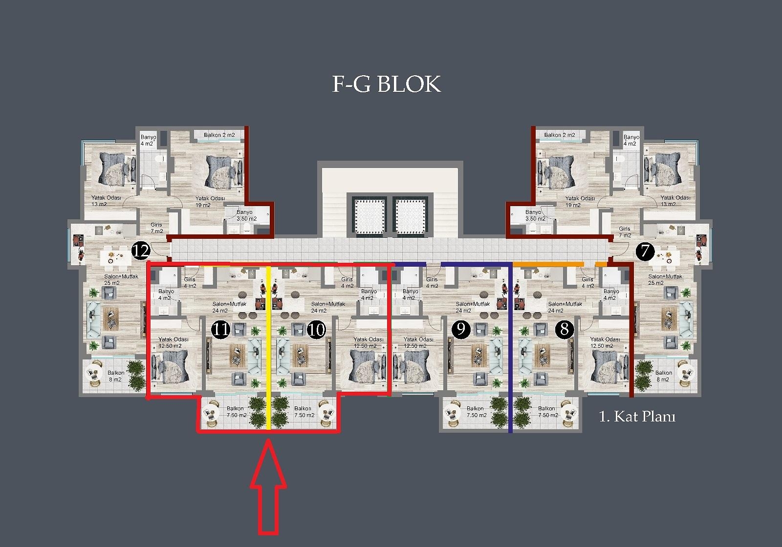 فلور پلان کی تصویر 1