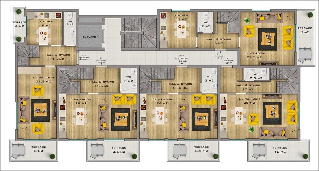 صورة مخطط الطابق 1 