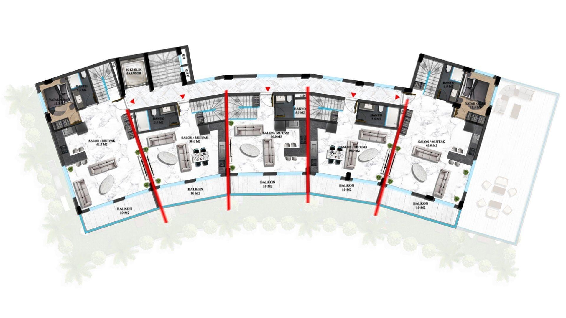 صورة مخطط الطابق 14 