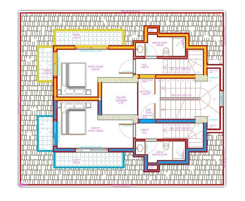 Obraz planu piętra 2