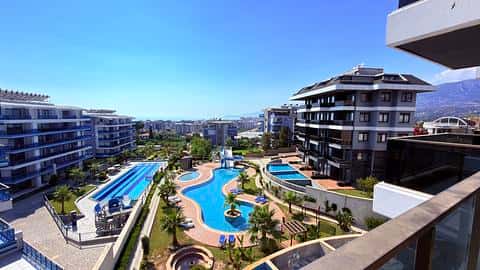 Résidence 1+1 Vue Sur Mer à Vendre à Kargicak Alanya — 2/34