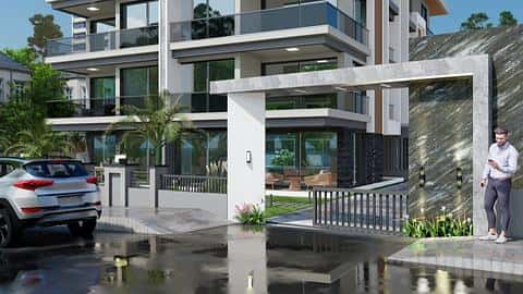 Appartements élégants de deux chambres situés à Aksu, Antalya — 9/11