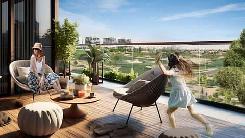 1-Makuuhuoneen Asuminen DAMAC Hills Dubaissa — 4/12