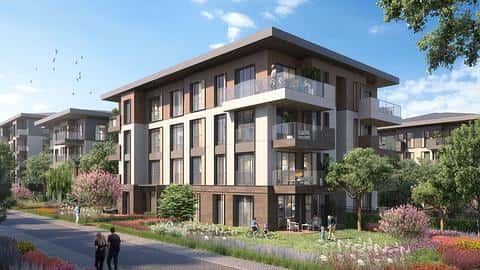 À vendre : appartements de 1 à 4 chambres, piscine et salle de sport à Kucukcekmece, Istanbul — 9/33