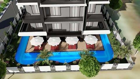 Investir à Alanya Mahmutlar - Appartements avec accès à la piscine et près de la plage — 5/15
