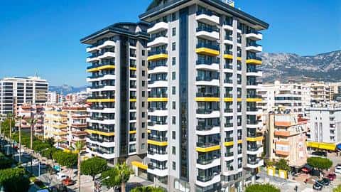 Appartement au centre-ville avec citoyenneté et vue sur la mer à Mahmutlar, Alanya — 2/20