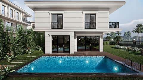 Villas luxueuses à acheter à Buyukcekmece : 5/7 chambres, piscines privées et permis de résidence — 5/33