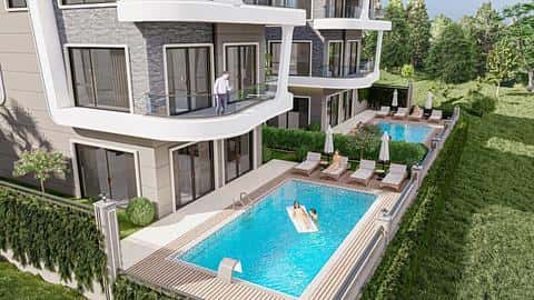 Villa Kargicak à Alanya avec 4 chambres et piscine à vendre — 10/29