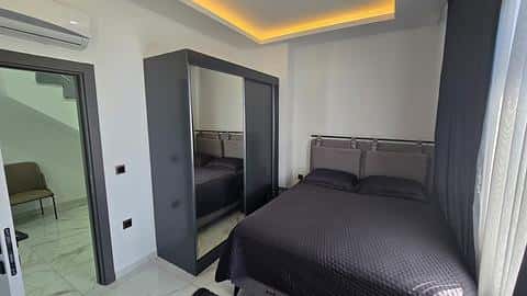 Appartement Duplex 4+1 Vue Mer à Vendre à Kargicak Alanya — 8/24