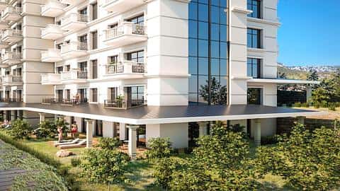Appartement à vendre à Alanya Mahmutlar : 1-4 chambres, vue sur la piscine et la mer — 5/20