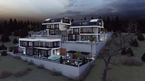 Villa avec vue sur la mer à Bektas, Alanya avec 2-3 chambres à vendre — 7/17