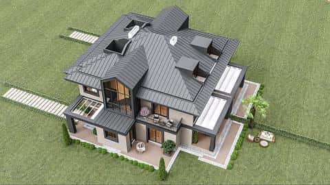 Villa à vendre à Istanbul Eyupsultan : 7 chambres, permis de résidence, piscine privée — 4/18