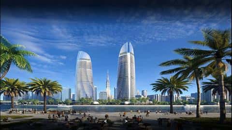 Deluxe-huoneistot, joista on näkymät kanavalle Business Bayssä, Dubaissa — 2/17