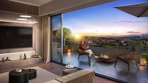 À vendre : appartements avec 1, 2 ou 3 chambres au centre-ville de Kagithane avec citoyenneté — 7/28
