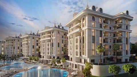 Appartements de 1 à 5 chambres à vendre à Cikcilli, Alanya avec possibilité de citoyenneté — 8/14