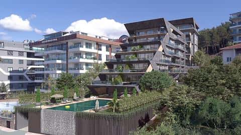 Appartements à vendre à Alanya Kargıcak, en bord de mer, avec une vue magnifique sur la mer: options 2+1, 3+1 et 4+1 — 6/51