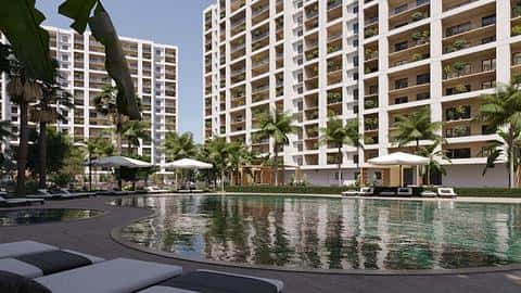2 et 1 appartements de chambre à vendre à Mersin Erdemli avec piscine et près de la plage — 4/33