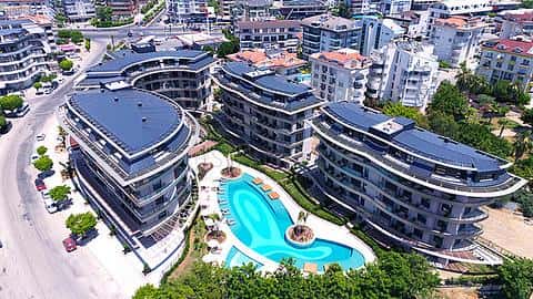 Appartement à vendre à Oba Alanya : 1-2 chambres, proche de la mer avec piscine — 2/33