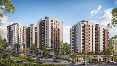Appartements à vendre à Bagcilar : 2-4 chambres, piscine et citoyenneté à Istanbul — 6/8
