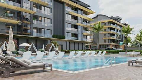 Appartements à vendre à Alanya Kargicak - 1, 2, 3 chambres avec piscine, près de la mer et de la citoyenneté — 6/12