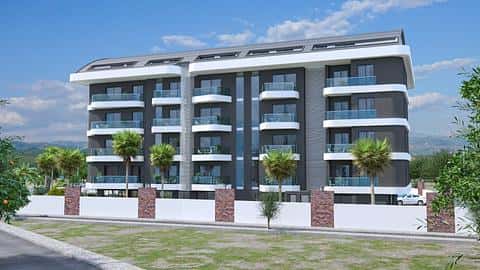 Apartament z basenem na sprzedaż w Alanya Oba, 1-2 sypialnie, Turcja — 4/13