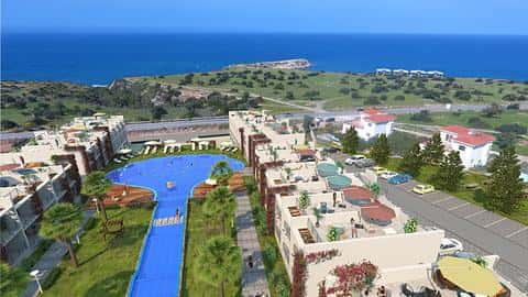 Apartamentos tipo estudio en un complejo con cascada en Esentepe, Chipre — 2/16