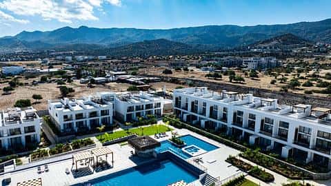 Bahçeli, Girne'de Lüks 1-Yatak Odalı Daire Satışı — 4/22