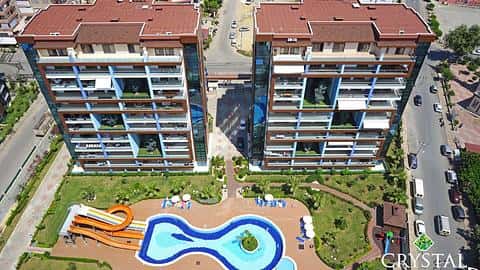 Appartement 2+1 à vendre à Cikcilli Alanya | Crystal Towers — 3/29