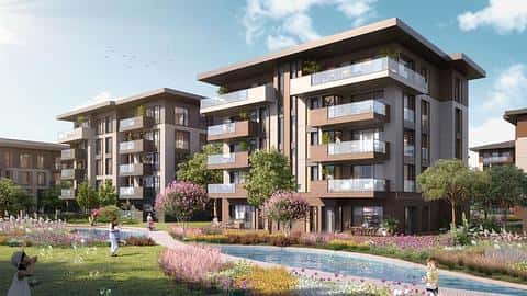 À vendre : appartements de 1 à 4 chambres, piscine et salle de sport à Kucukcekmece, Istanbul — 6/33