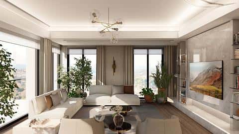 Appartements modernes d'Istanbul Uskudar avec vue sur la ville et la mer : à vendre — 8/17