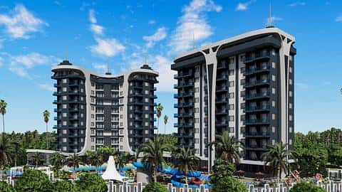 Complex avec un concept hôtelier à Avsallar, Alanya — 8/15