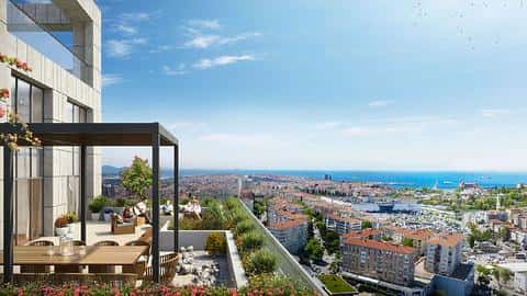 Propriété commerciale à Kadikoy à vendre avec piscine et permis de résidence — 3/21