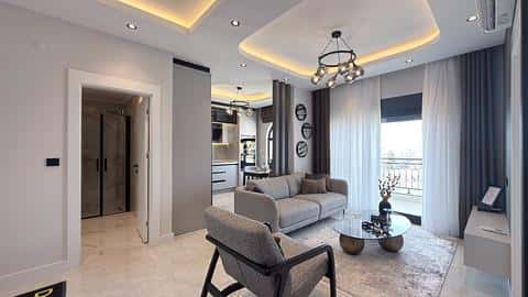 Appartements centraux à Alanya à vendre : 2 ou 3 chambres avec piscine et salle de sport — 8/35