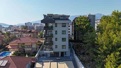 Achetez des appartements de 1 et 3 chambres à Alanya Kestel, près de la plage et avec piscine — 5/36