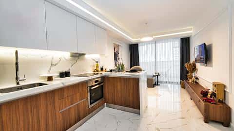 Complex de Long Beach-district in Famagusta, Noord-Cyprus. — 10/31