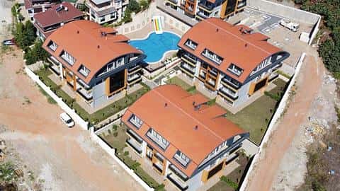 Appartements éligibles à la citoyenneté à Hasbahce, Alanya à vendre avec accès à la piscine — 2/39