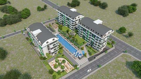 Appartements Kargicak Alanya à vendre, 1 et 2 chambres, près de la mer — 4/15