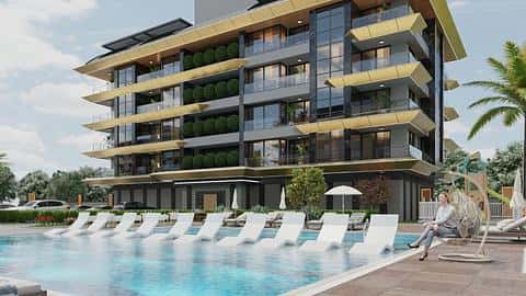 Appartements à vendre à Alanya Kargicak - 1, 2, 3 chambres avec piscine, près de la mer et de la citoyenneté — 7/12