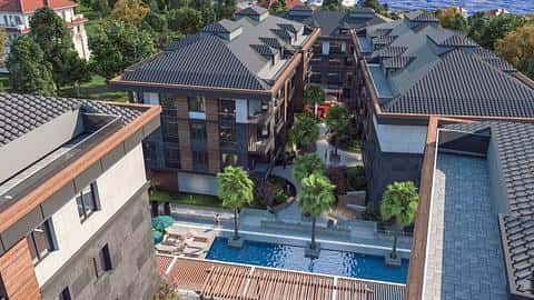 Appartements à vendre à Beylikdüzü, Istanbul, avec 2 à 7 chambres, vue sur la mer et permis de séjour — 6/26