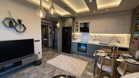 Appartement de Luxe 1+1 à Vendre à Alanya Oba Prêt à Emménager — 4/53